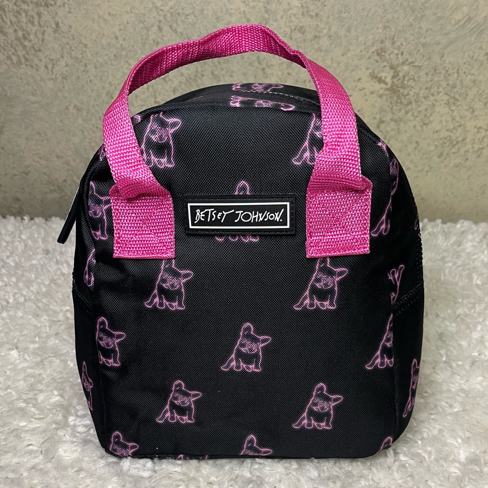 Betsey Johnson lunch tote dog